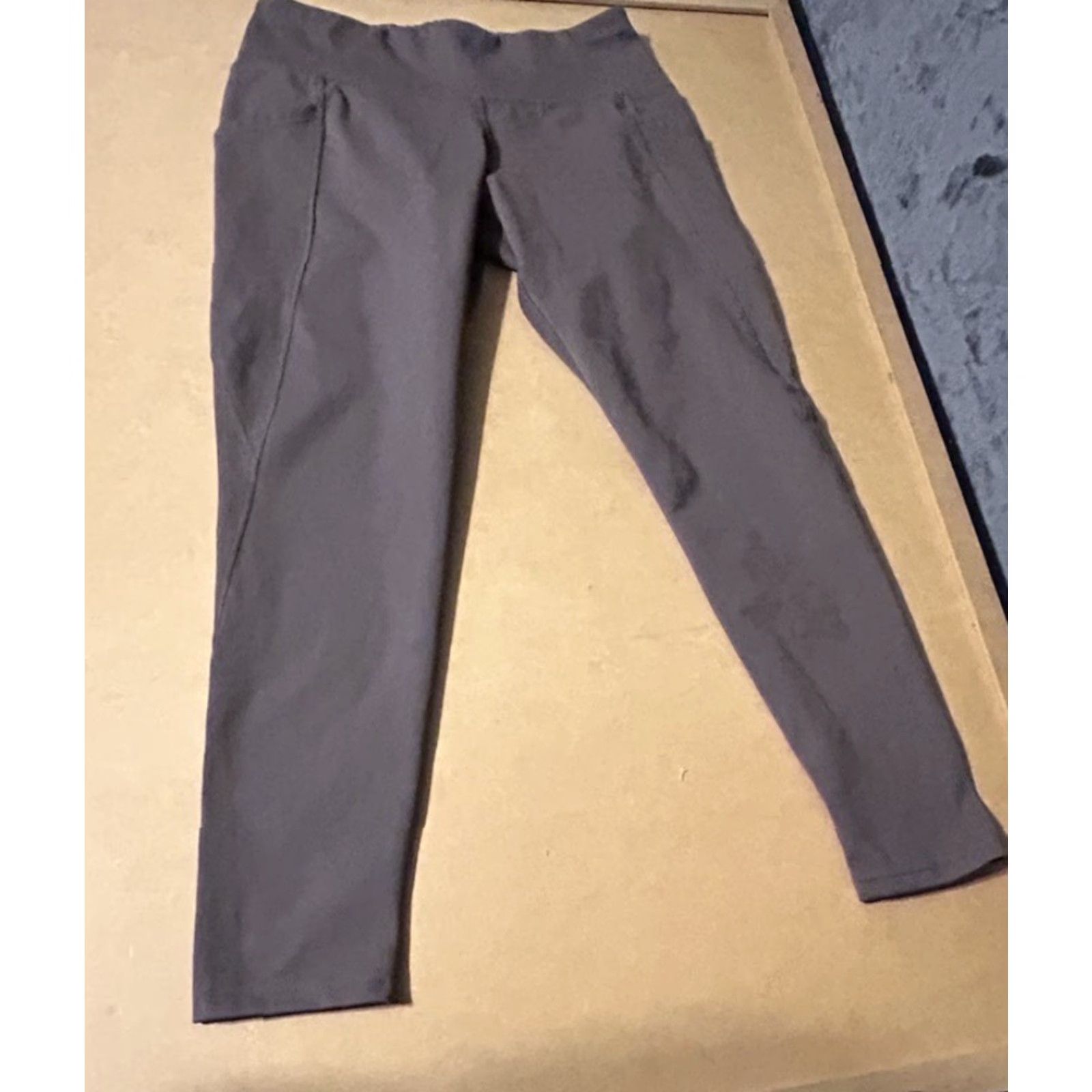 Jockey Jockey Leggings Women Small Mocha Elastic Waist Inseam 23" Yoga Activewear Size 28" / US 6 / IT 42 - 5 Thumbnail