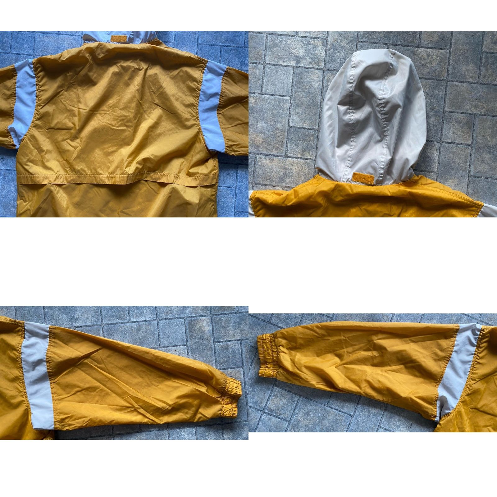 Nike Nike Windbreaker Jacket Men L Yellow Hooded Pockets Zipped Pockets Front Pocket Back Vents nylon polyester Regular Size US L / EU 52-54 / 3 - 11 Thumbnail