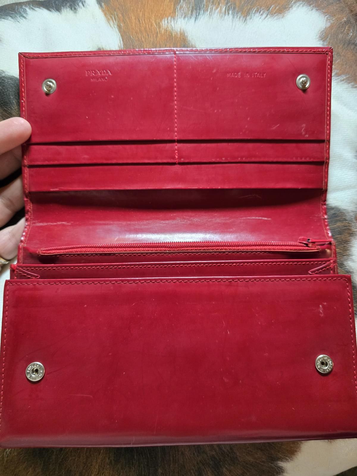 Prada Red Prada Wallet Size ONE SIZE - 3 Thumbnail