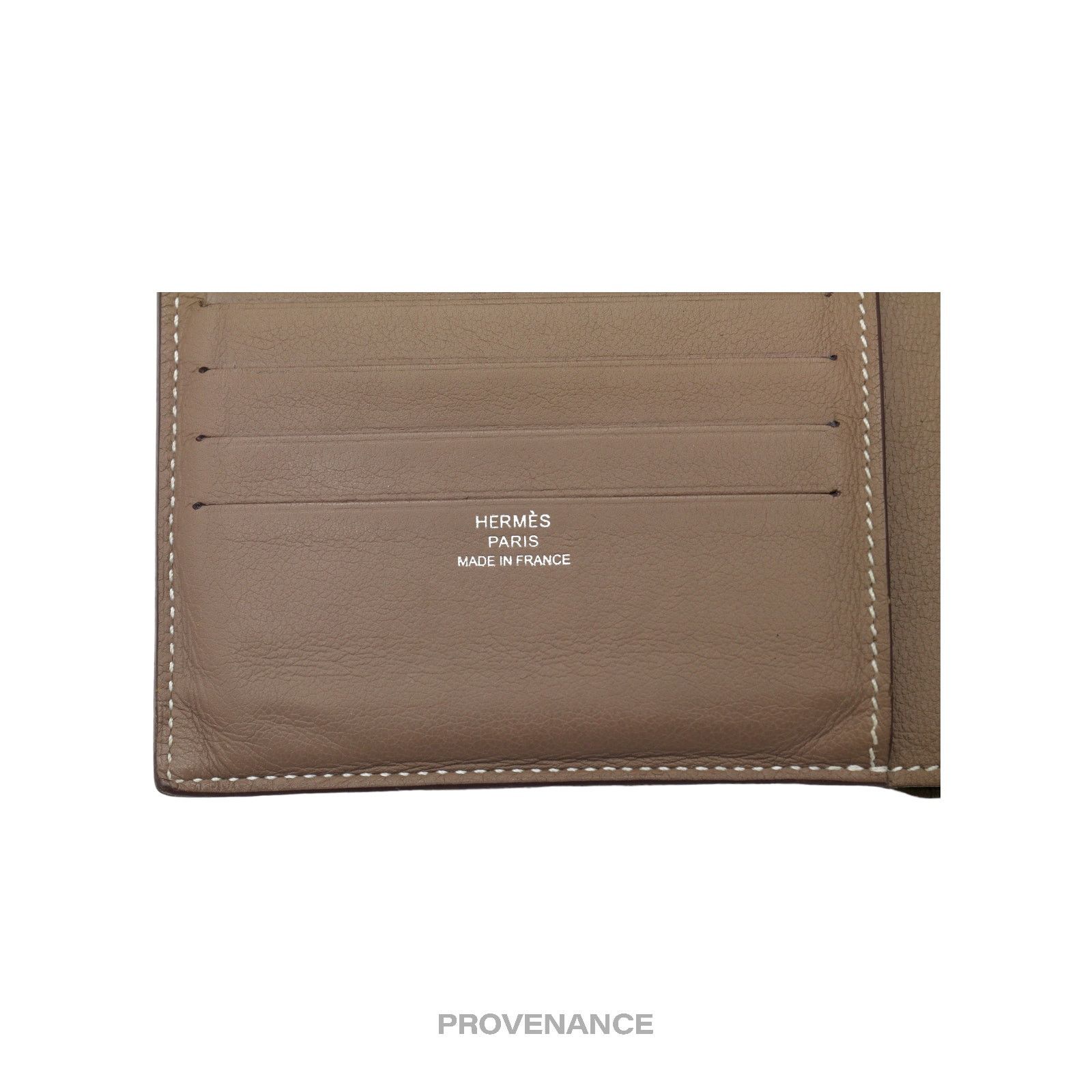 Hermes 🔴 Hermès Citizen Twill Compact Wallet - Etoupe Swift Size ONE SIZE - 7 Thumbnail