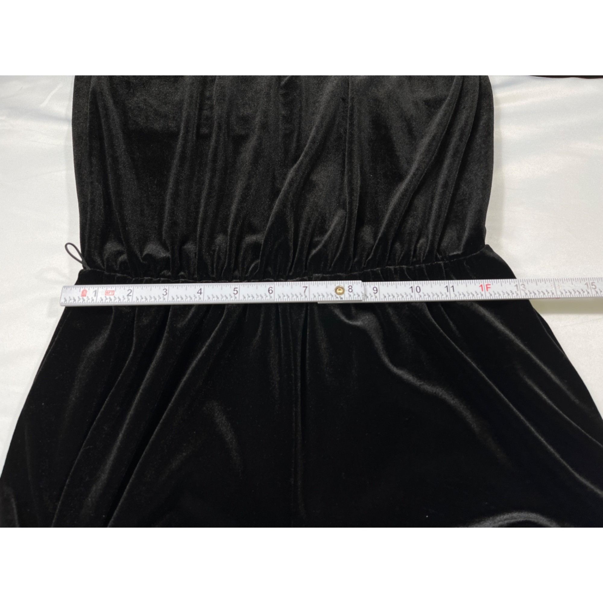 Other Prelude SKU 7614 Black Velvet Strapless Jumpsuit Size 4 Size 27" / US 4 / IT 40 - 6 Thumbnail