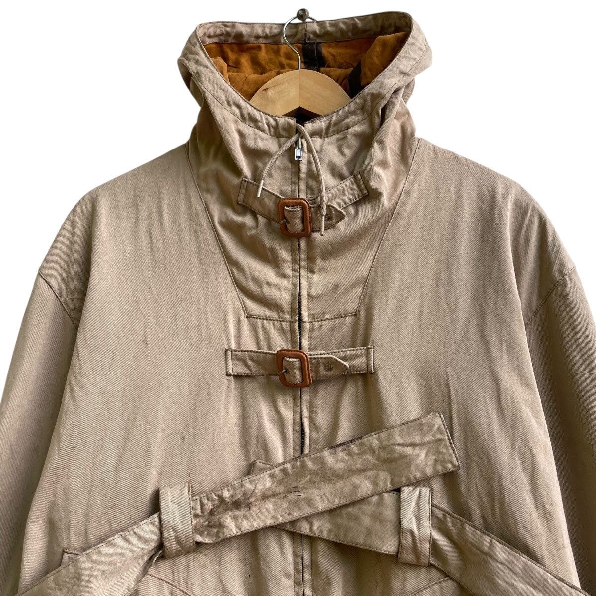 Miu Miu 💥Authentic Trashed Miu Miu Type Military Parka Belted Wax Size US M / EU 48-50 / 2 - 4 Thumbnail