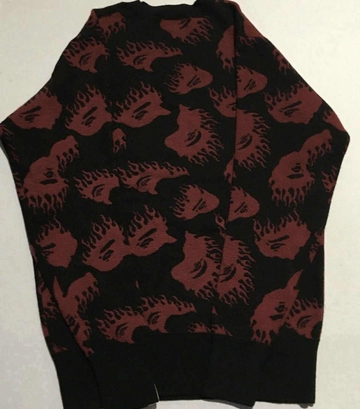 Bape Bape flame logo crew neck sweater Size US S / EU 44-46 / 1 - 2 Thumbnail