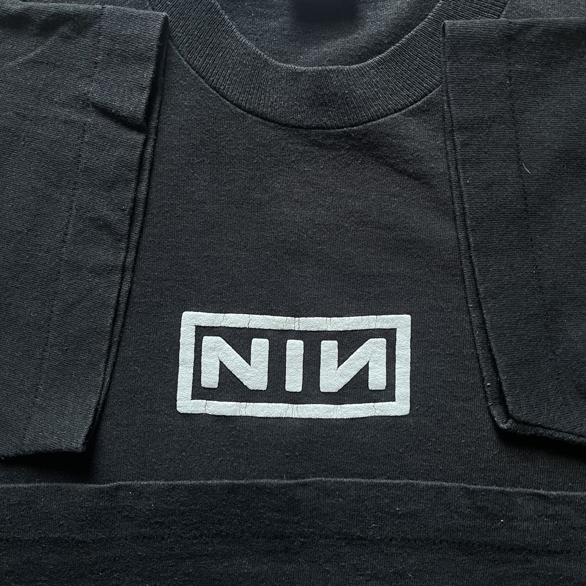 Band Tees 90s Nine Inch Nails Box Logo Tee Fruit of the loom Size US L / EU 52-54 / 3 - 6 Thumbnail