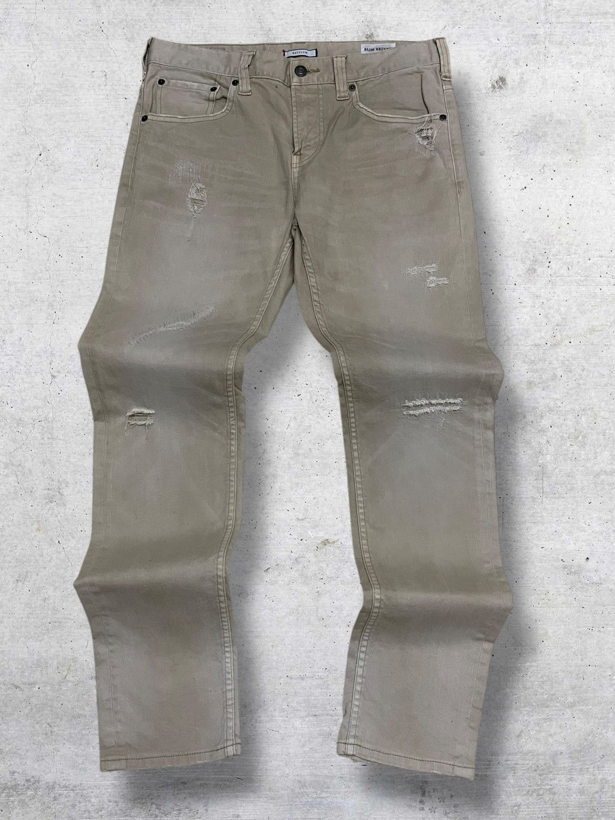 VINTAGE BAYFLOW 1990S JAPAN DESIGNER RIPPED RARE STYLE DENIM