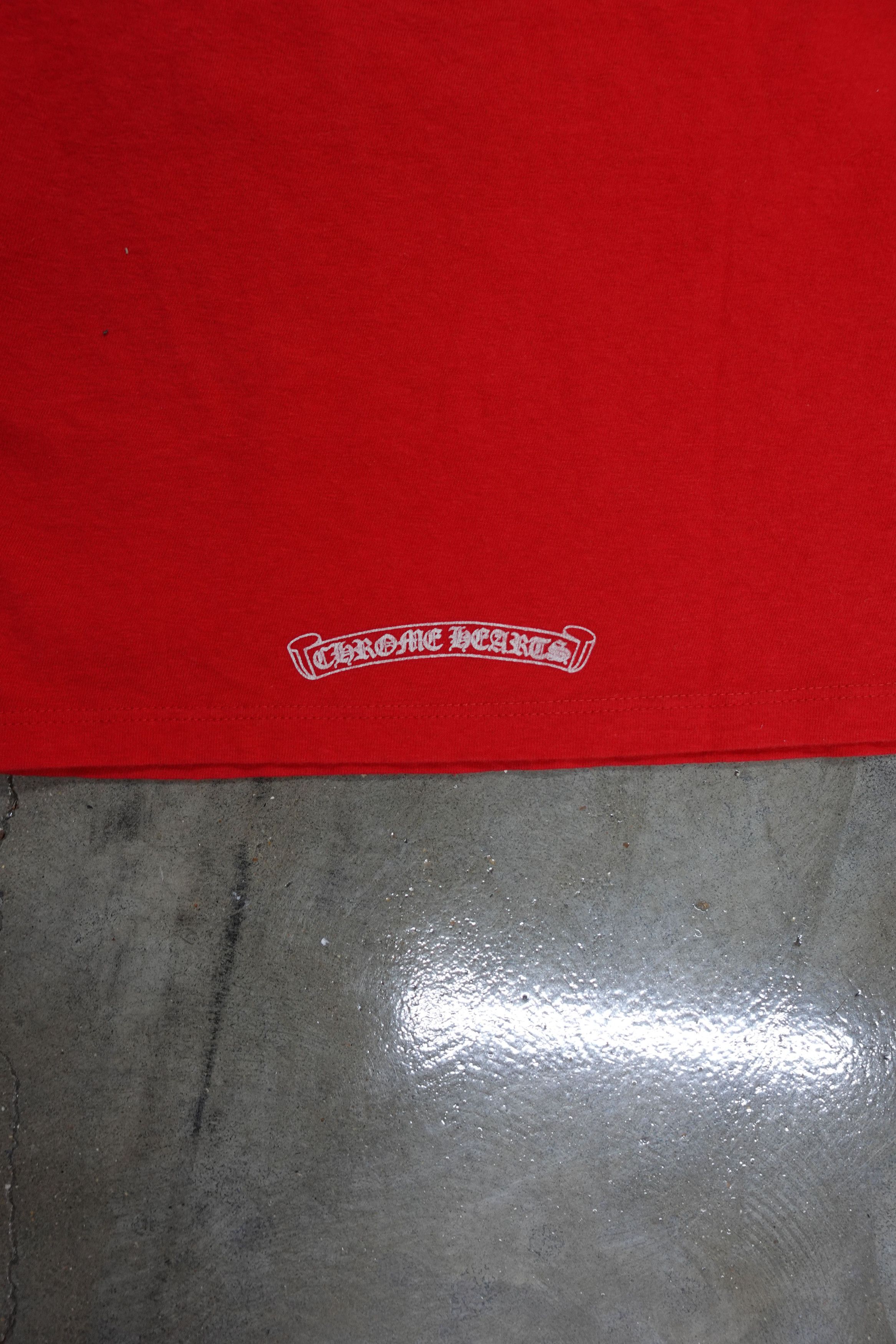 Chrome Hearts CHROME HEARTS ROLLER SKATE T SHIRT RED Size S / US 4 / IT 40 - 4 Thumbnail