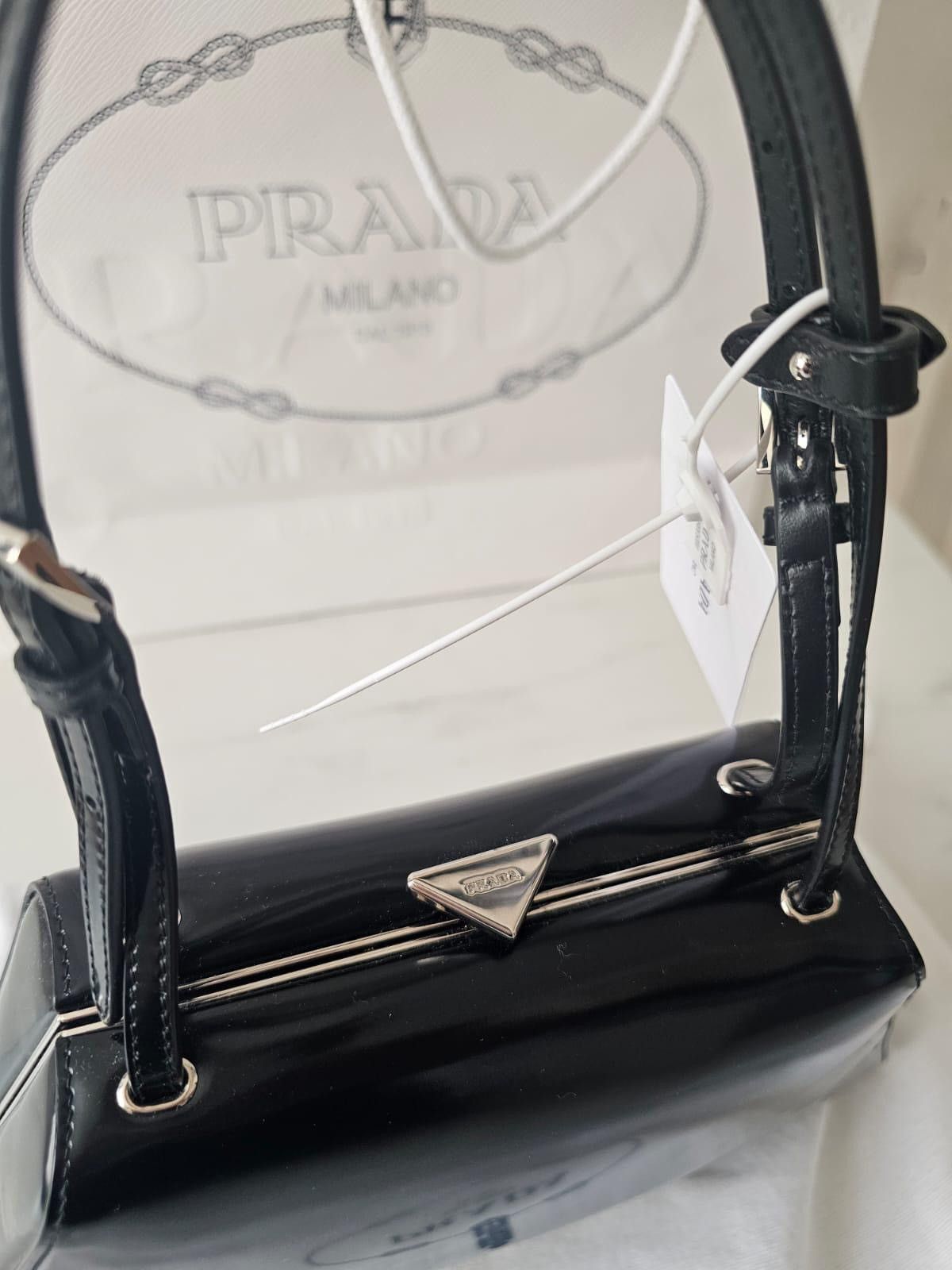 Prada Prada Borsa Cerniera in pelle black leather handbag Size ONE SIZE - 4 Thumbnail