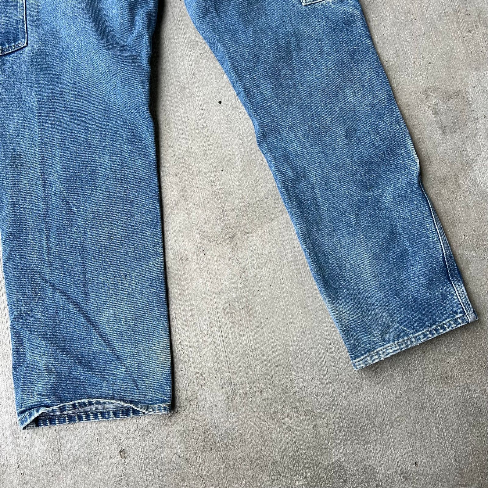 Carhartt × Vintage Carhartt denim fade blue B07 DNM double knee work wear pants Size US 34 / EU 50 - 12 Thumbnail