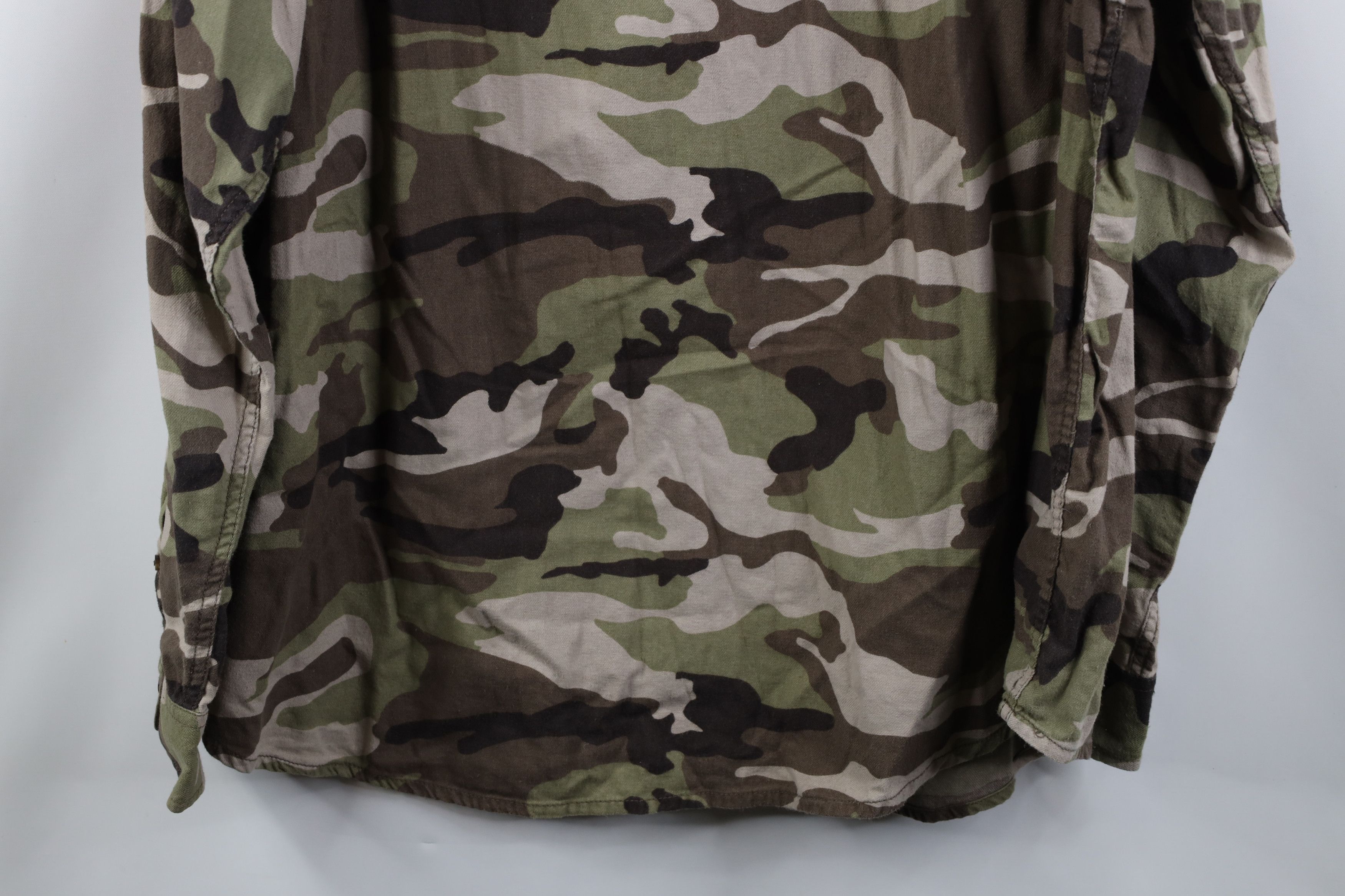 Vintage Vintage 90s Y2K Streetwear Chamois Cloth Button Shirt Size US XXL / EU 58 / 5 - 11 Thumbnail