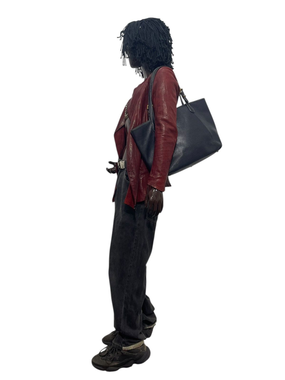 Genuine Leather Full Leather Fetia Tote Shoulder Bag 2🟩1 Size ONE SIZE - 3 Thumbnail