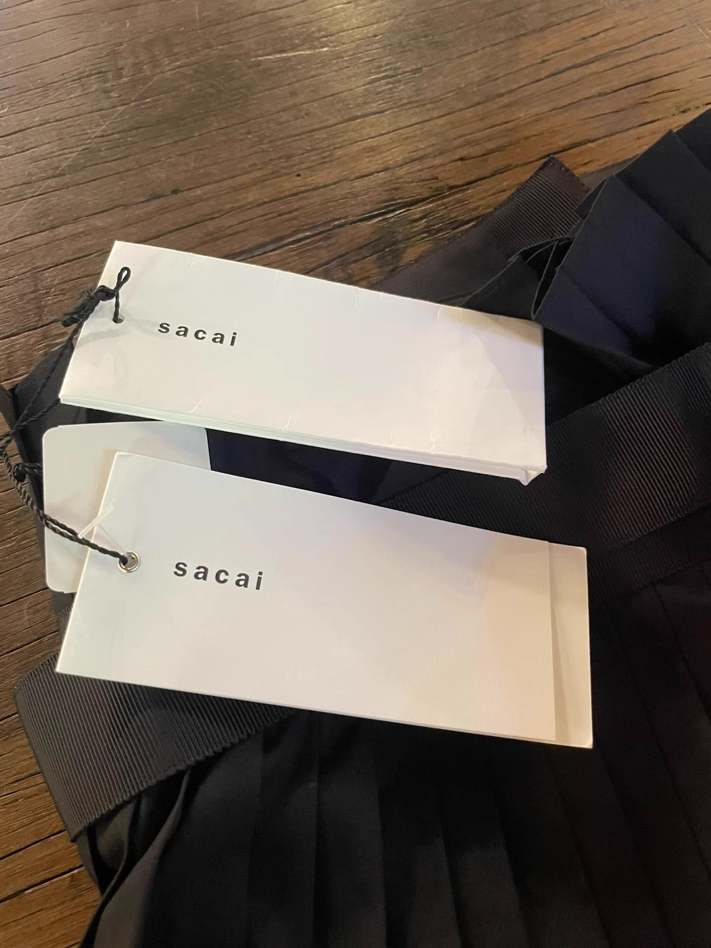 Sacai Sacai 16SS Women's Main Line Black Pleated Skort Ｑ25 Size 32" / US 10 / IT 46 - 3 Thumbnail