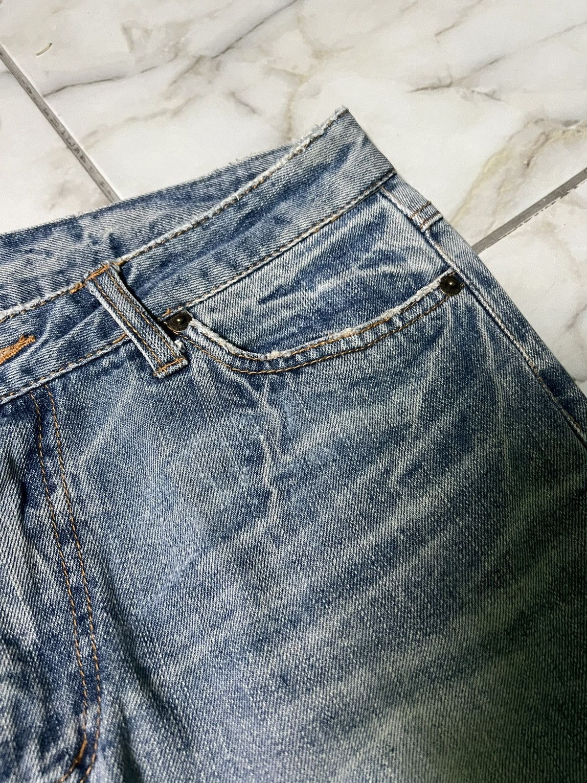 If Six Was Nine × Japanese Brand VINTAGE 90’S STYLE ART JAPAN DISTRESS JEAN Size US 31 - 13 Thumbnail