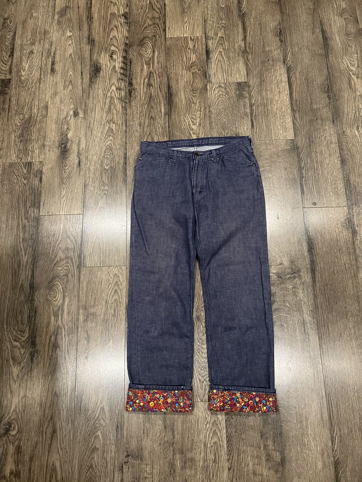 image of Number N Ine Number (N)Ine Fw03 Touch Me I’M Sick “Psychedelic” Pants in Blue, Men's (Size 31)