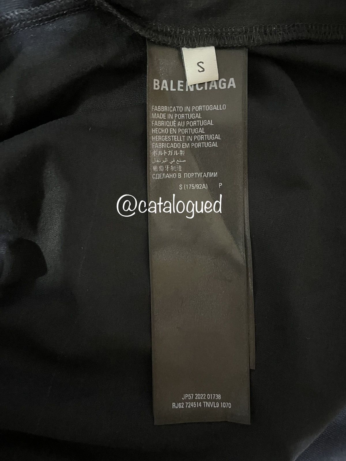 Balenciaga Balenciaga Care Label T-Shirt | Grailed