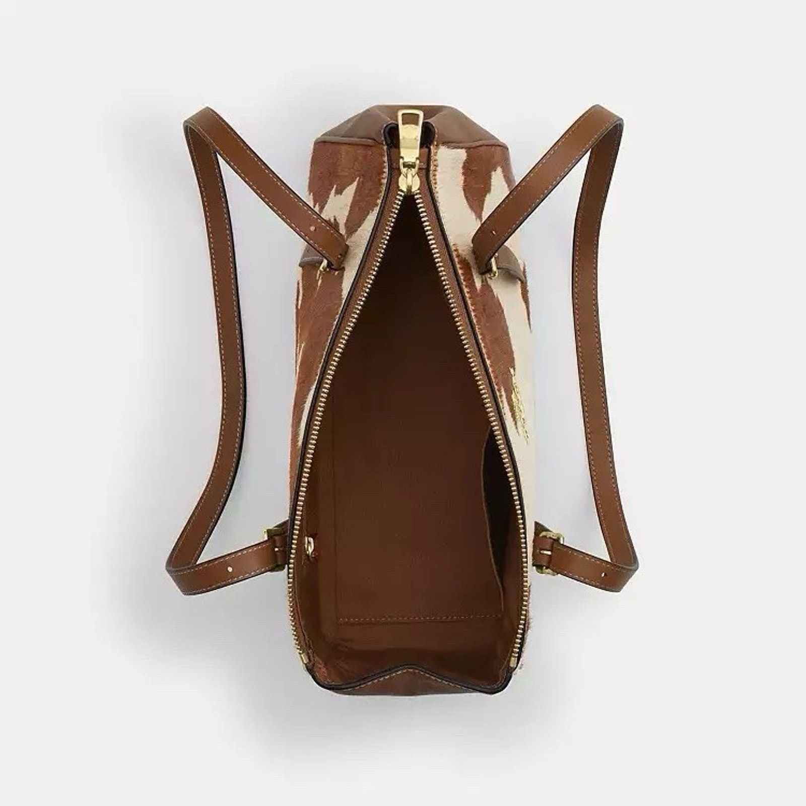 Coach NWT Coach Asher Shoulder Bag Haircalf Cow CDW46 Gold/Cow Size ONE SIZE - 7 Thumbnail