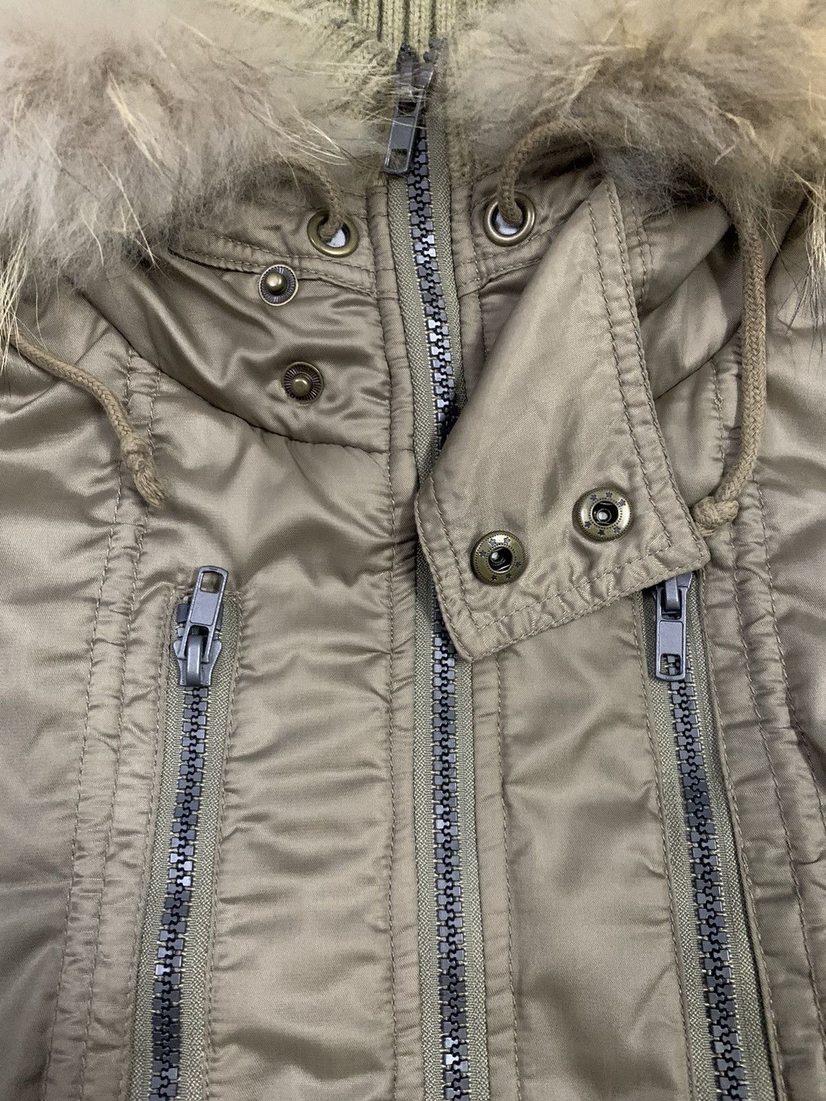 KMRii Japanese Brand Raccoon Fur Hooded Multi-pockets Punk Jacket Size US XS / EU 42 / 0 - 7 Thumbnail