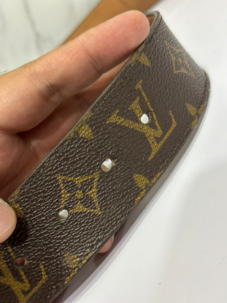 Louis Vuitton Authentic Louis Vuitton Monogram Belt 85/34 DEFECTED Size ONE SIZE - 6 Thumbnail