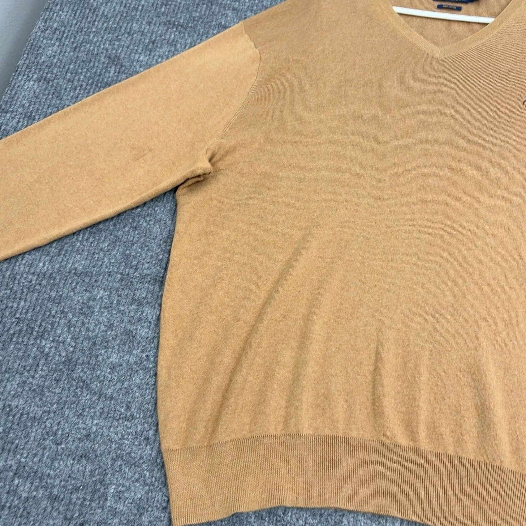 Polo Ralph Lauren Polo Ralph Lauren Sweater Mens XXL V-Neck Long Sleeve Pima Cotton Tan Beige Classic Preppy Logo Embroidered Pullover Size US XXL / EU 58 / 5 - 2 Thumbnail