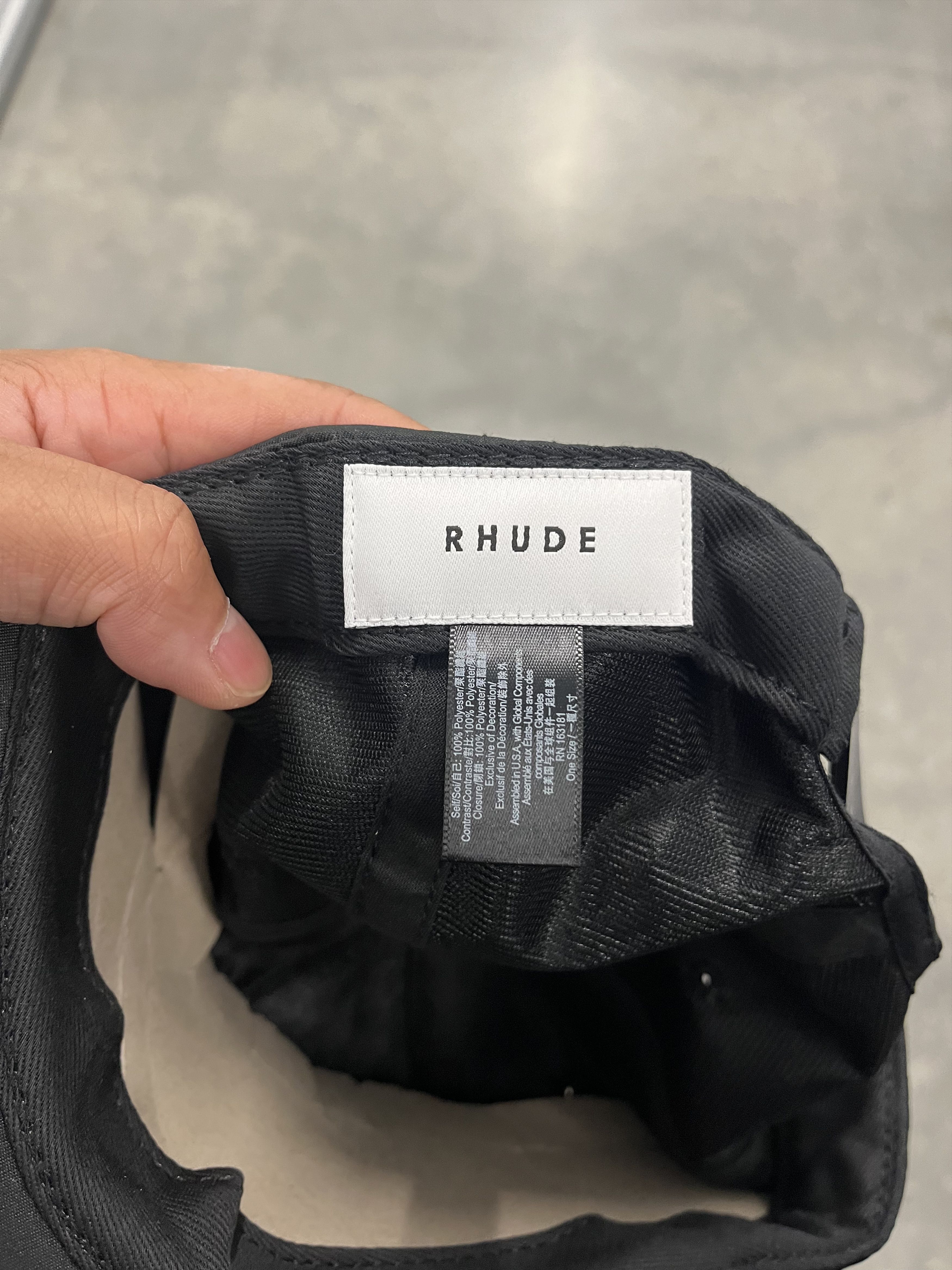 Rhude Rhude Satin Black snapback Size ONE SIZE - 6 Thumbnail