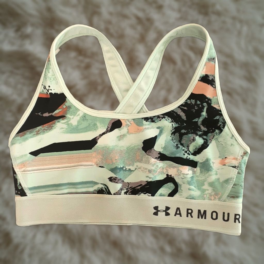 Under Armour Under Armour Compression Sports Bra Small No Padded Cups Multicolor Size ONE SIZE - 1 Thumbnail