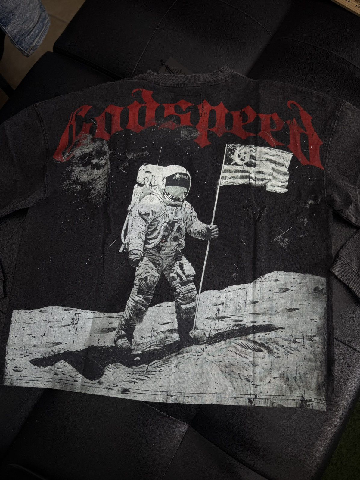Godspeed Godspeed Moon Astronaut L/S Tee Shirt Size Large (NEW) Size US L / EU 52-54 / 3 - 6 Thumbnail