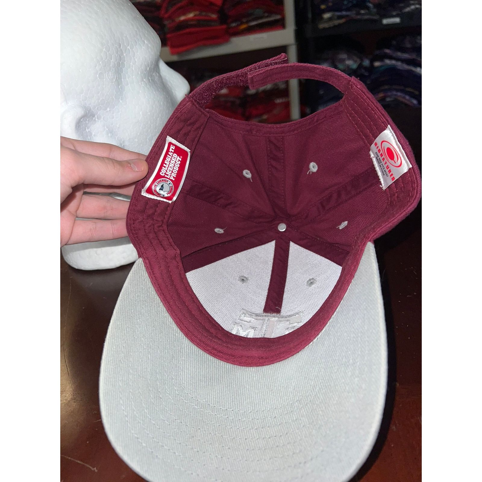 NCAA A&M Hat A&M University Maroon College Cap Headwear Size ONE SIZE - 6 Thumbnail