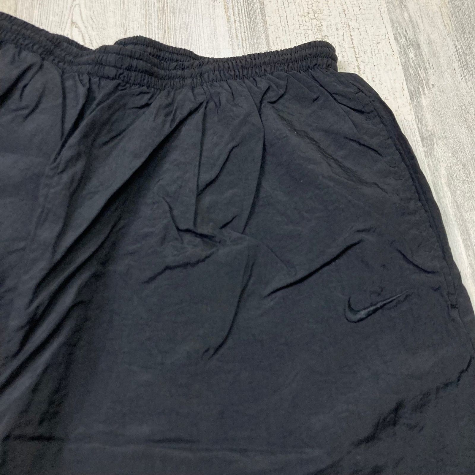 Nike × Vintage Vintage 90s Nike Track Pant Black Joggers Size 36 - 2 Thumbnail
