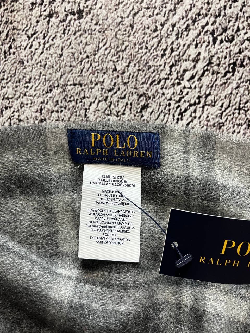 Ralph Lauren Polo Ralph Lauren Scarf Plaid Gray One Size Size ONE SIZE - 3 Thumbnail