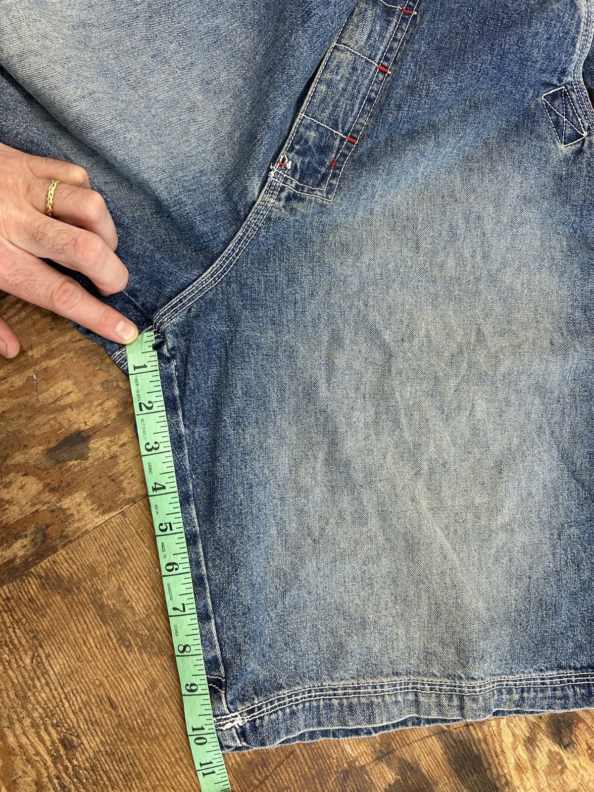 Ecko Unltd. × Marc Ecko × Vintage Vintage Y2K Ecko denim carpenter jean shorts Large 36” Size US 36 / EU 52 - 12 Thumbnail