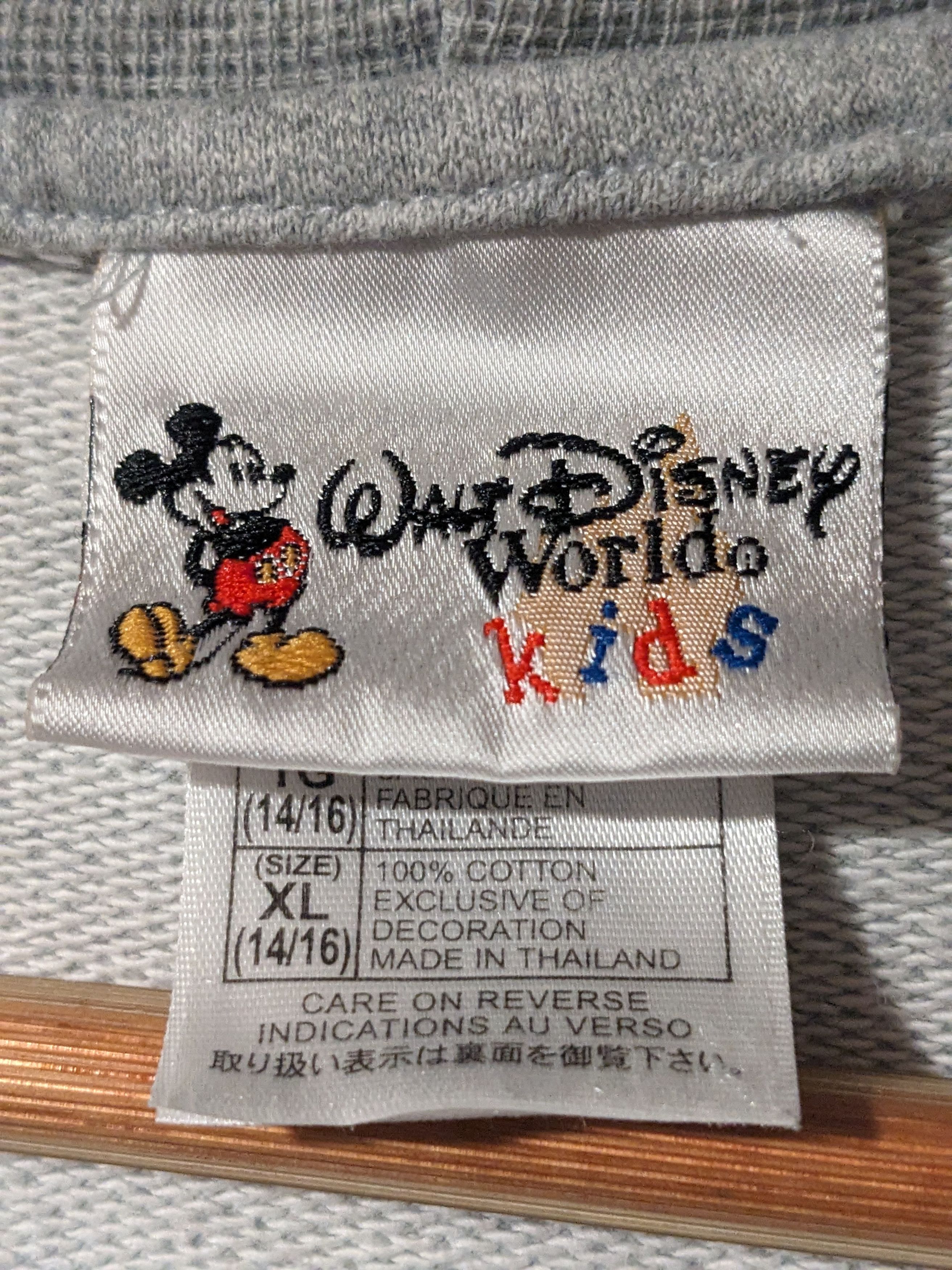 Disney × Vintage Vintage Y2K Walt Disney World Where Kids Full Zip Hoodie Size US XL / EU 56 / 4 - 5 Thumbnail