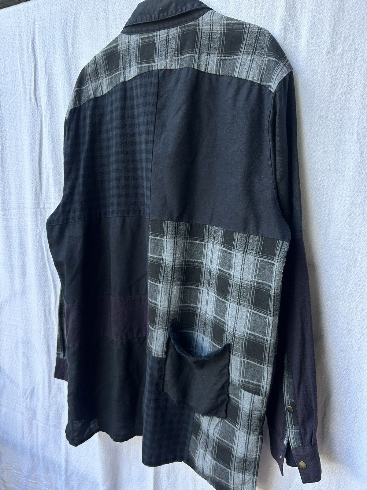 Hysteric Glamour 💸BINDINGOFFER💸Japanese patchwork oversized shirt Size US XL / EU 56 / 4 - 3 Thumbnail