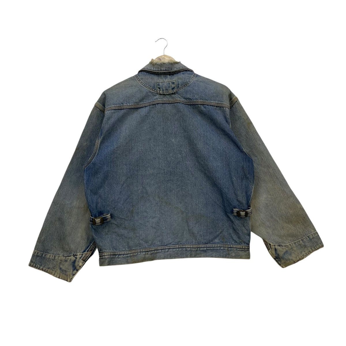 HOLLYWOOD RANCH MARKET × Vintage Vintage Distressed Sportwear Long Wearing Denim Trucker Size US M / EU 48-50 / 2 - 2 Thumbnail