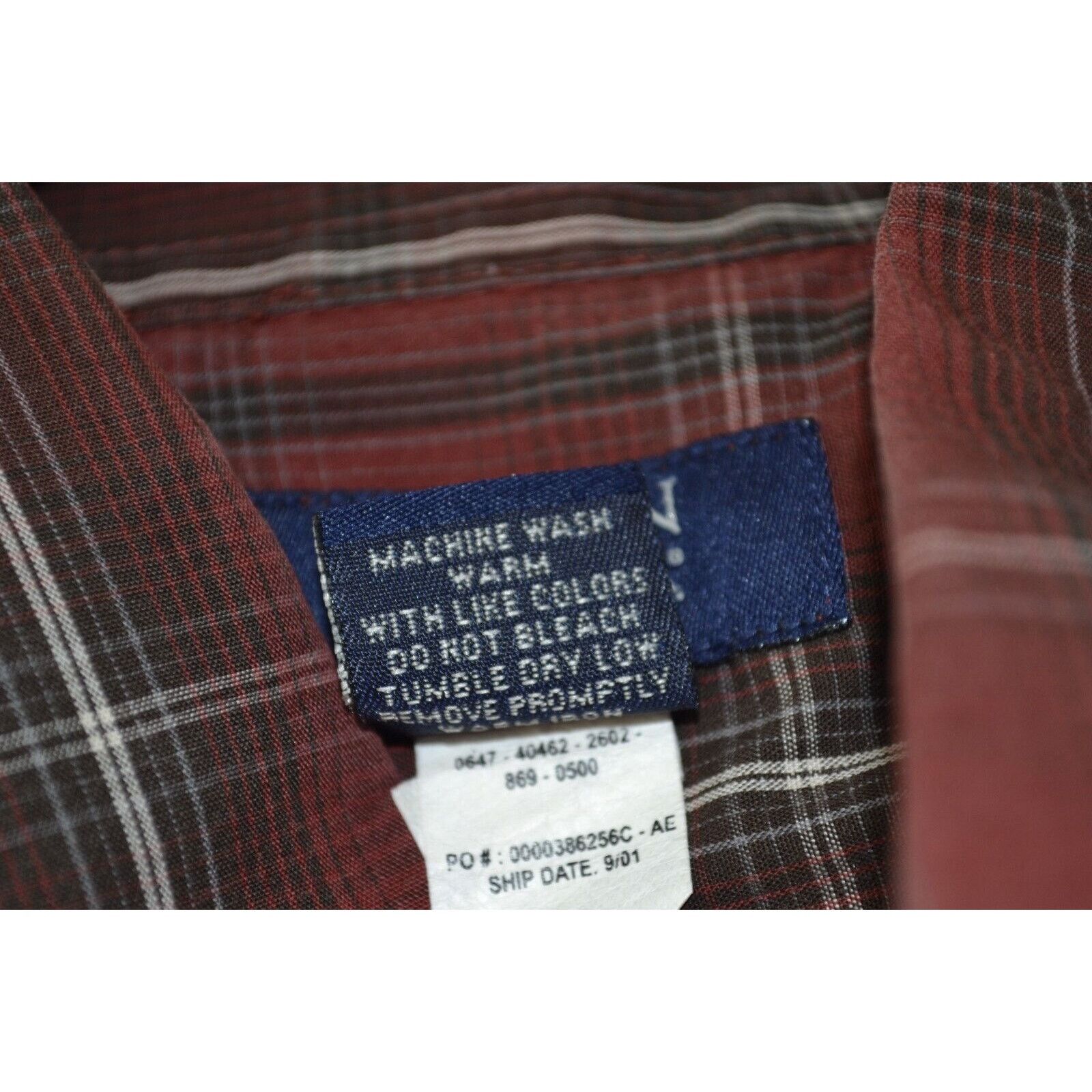 Other Austin Clothing Co. Burgundy Plaid Long Sleeve Collared Sz M Size US M / EU 48-50 / 2 - 4 Thumbnail