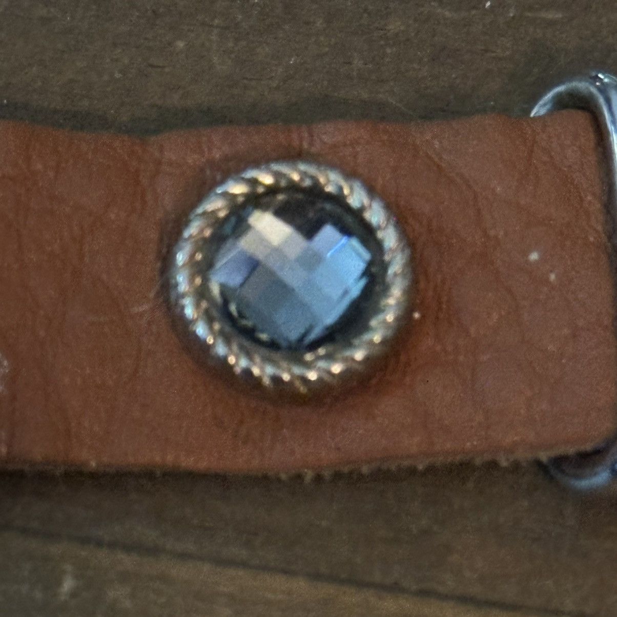 Other Jeweled leather snap bracelet Size ONE SIZE - 4 Thumbnail