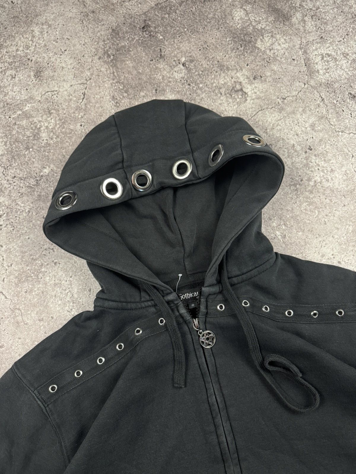 Japanese Brand Gothicana zip hoodie streetwear Tripp nyc style dark gothic Size US S / EU 44-46 / 1 - 8 Thumbnail