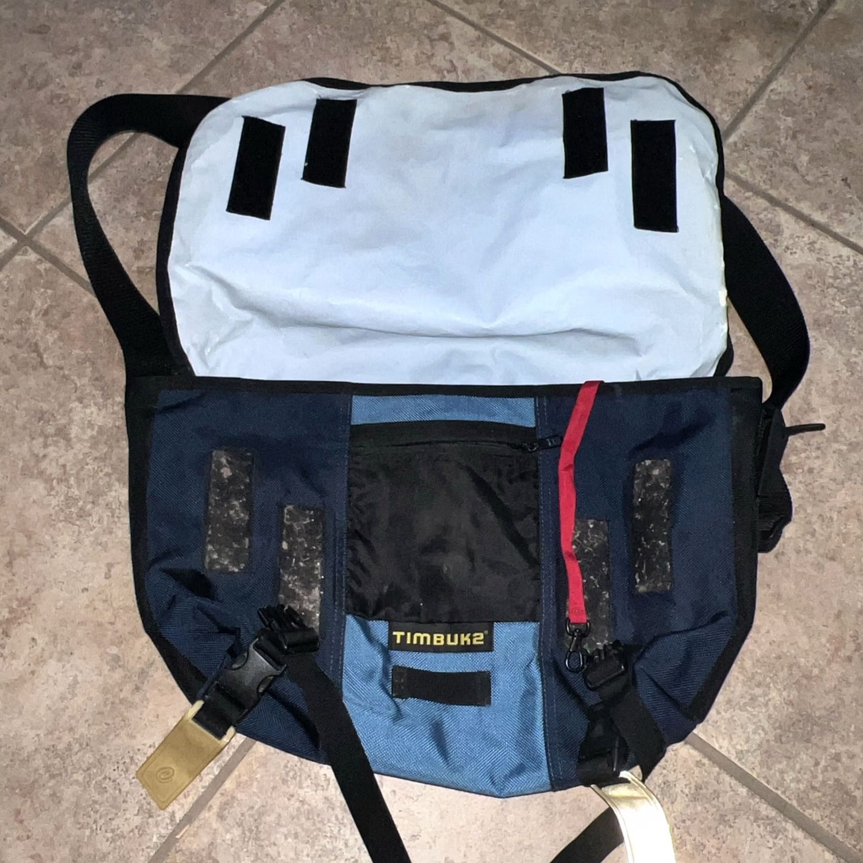Vintage Timbuk2 Blue Medium Computer Satchel Bag Satchel Men Medium Canvas Blue Computer Bag Size ONE SIZE - 3 Thumbnail