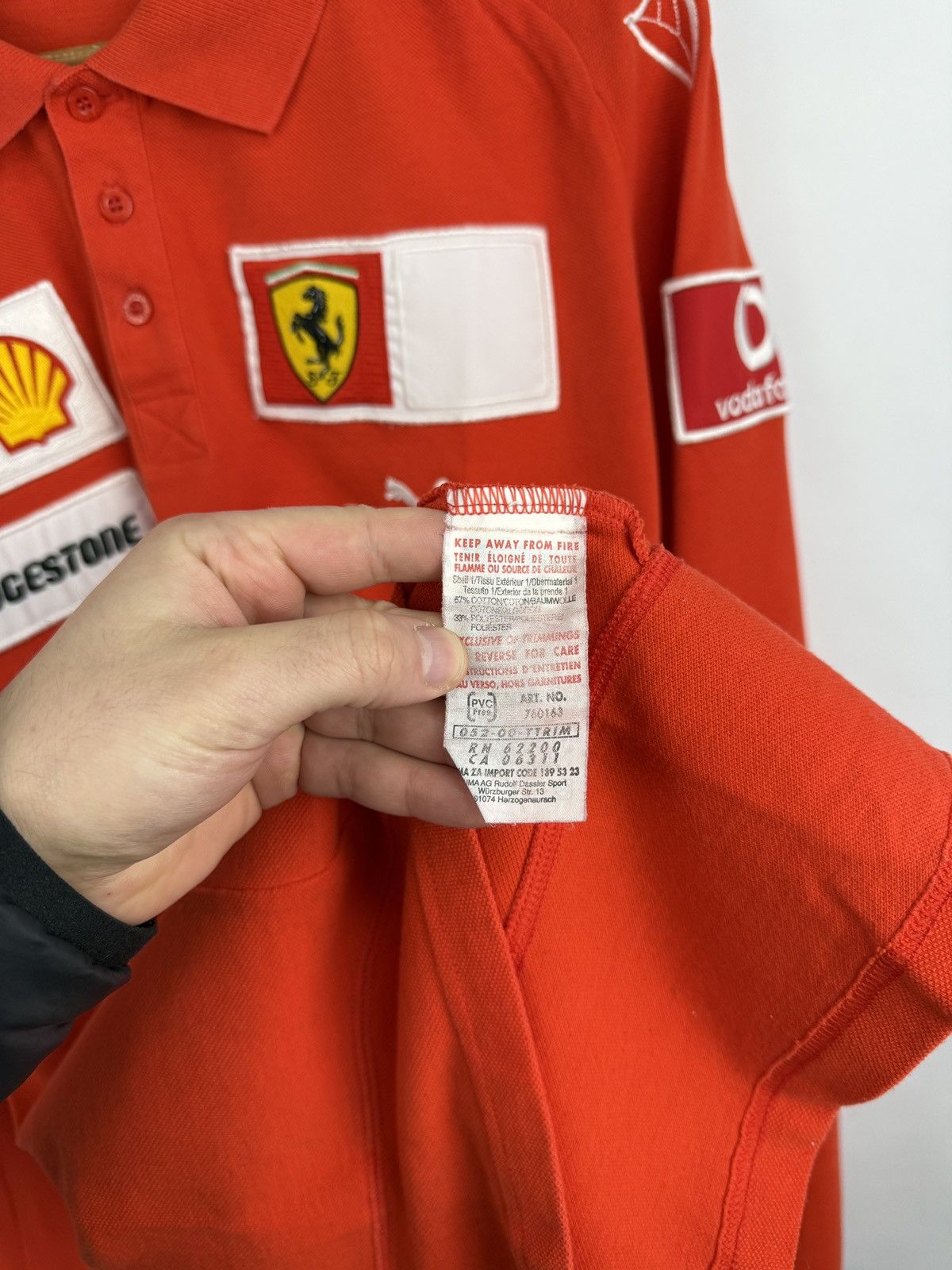 Ferrari × Puma 🇮🇹 Vintage 00s Puma Ferrari Vodafone Bridgestone Schumacher Size US XXL / EU 58 / 5 - 8 Thumbnail