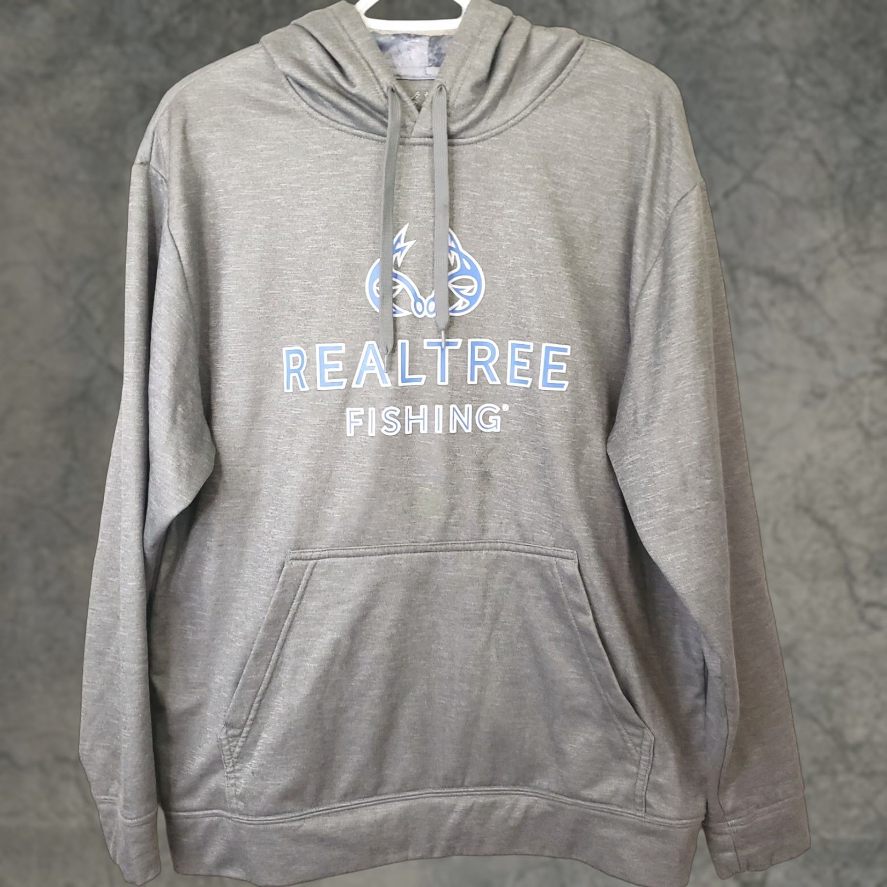 Realtree Realtree Hoodie Pullover M 38/40 Mens Medium Gray Knit Polyester Kangaroo Pockets Front Graphic Fishing Outdoor 90s Decade Style? Size US M / EU 48-50 / 2 - 1 Thumbnail