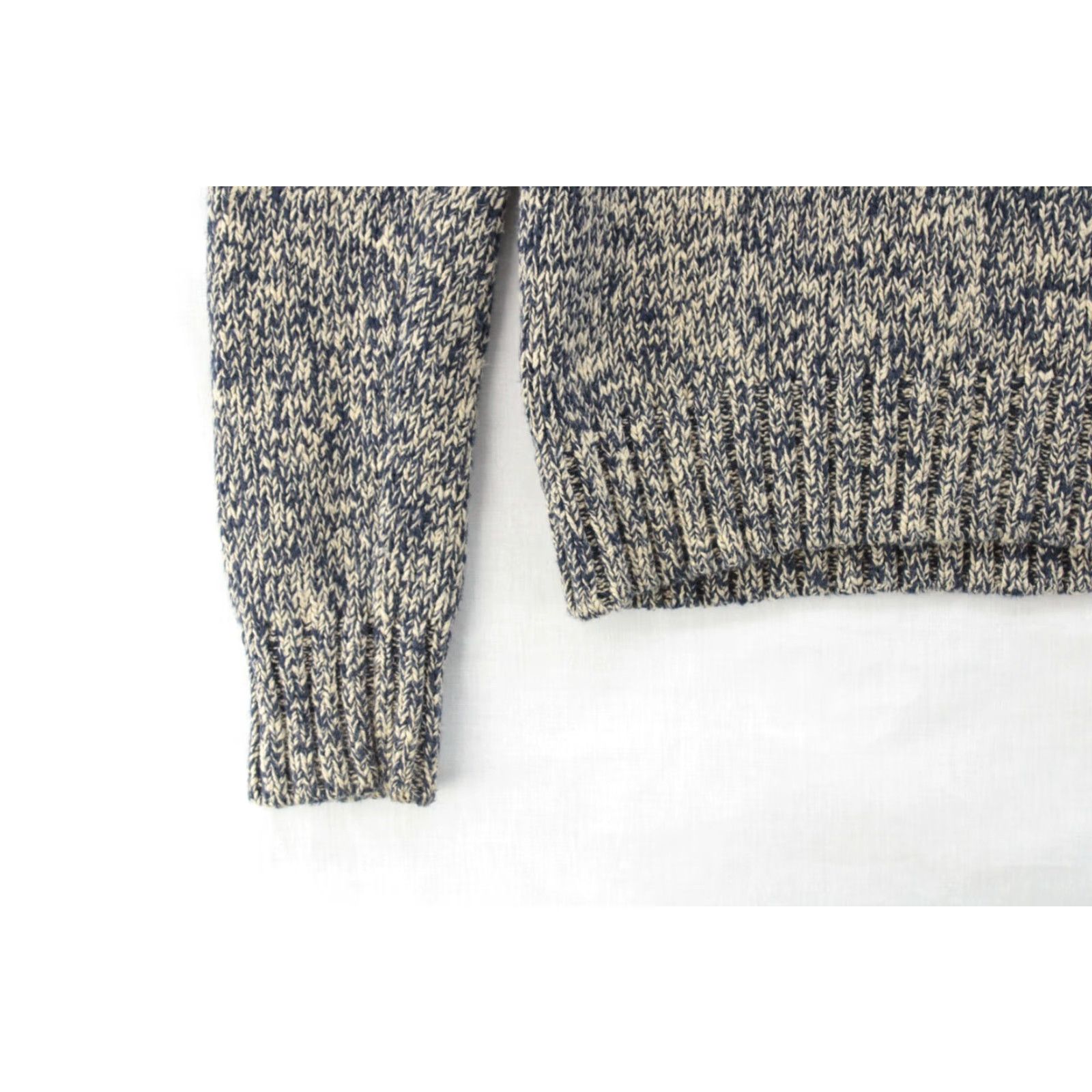 Polo Ralph Lauren VINTAGE Polo Ralph Lauren Cowl Neck Sweater Men’s Medium Blue Knit Pullover 90s Preppy Wool/Cotton Seasonal Fall Winter Mens Size US M / EU 48-50 / 2 - 3 Thumbnail