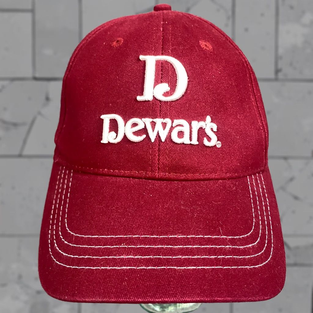 TaylorMade Dewar's Hat Red Adjustable Strapback Taylormade Hat Men Adjustable Red Snapback Dewar's Tan? Size ONE SIZE - 1 Thumbnail