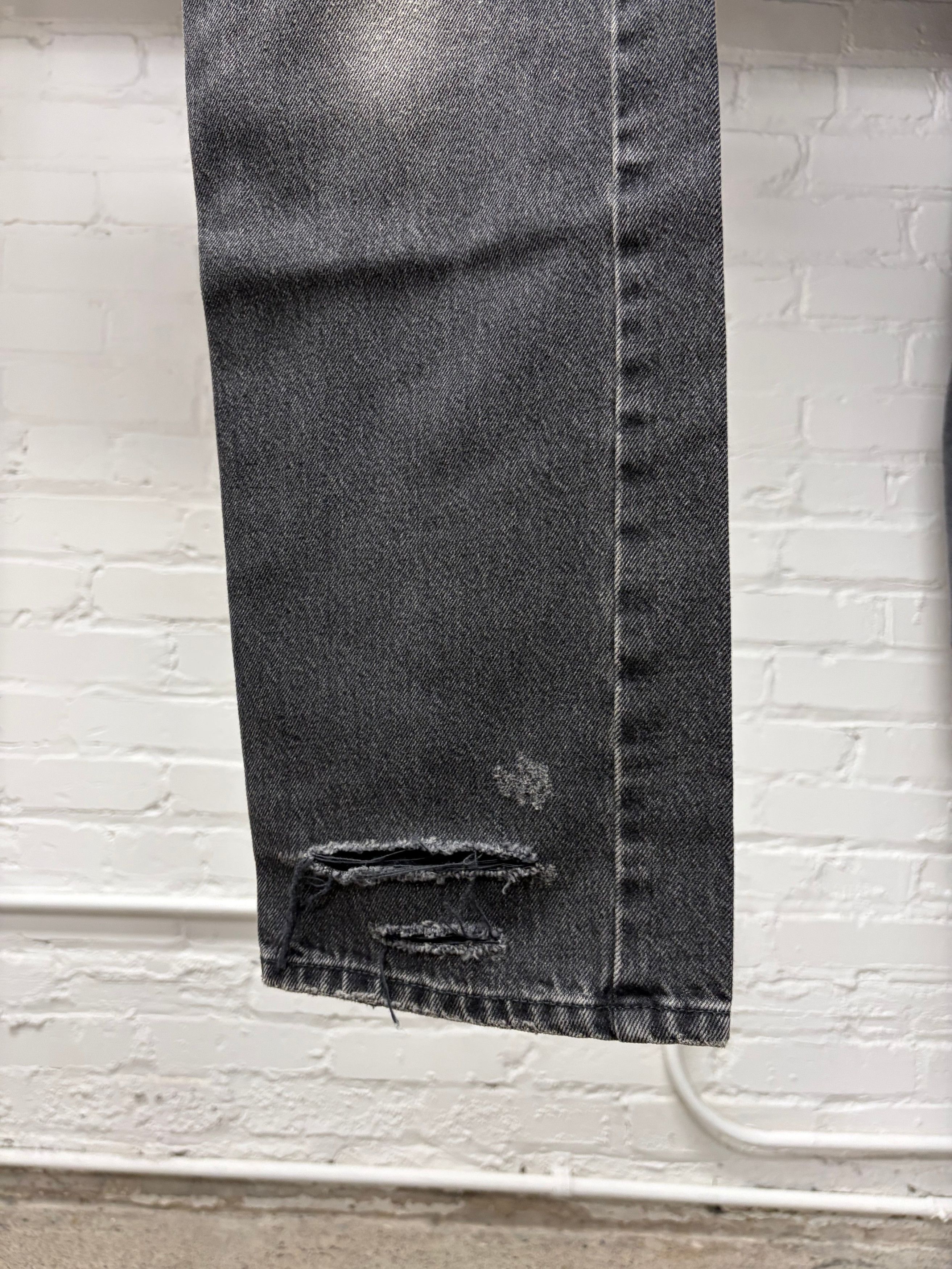 Balenciaga 2017 Balenciaga Bootcut Black Classic Washed Denim Size US 31 - 2 Thumbnail