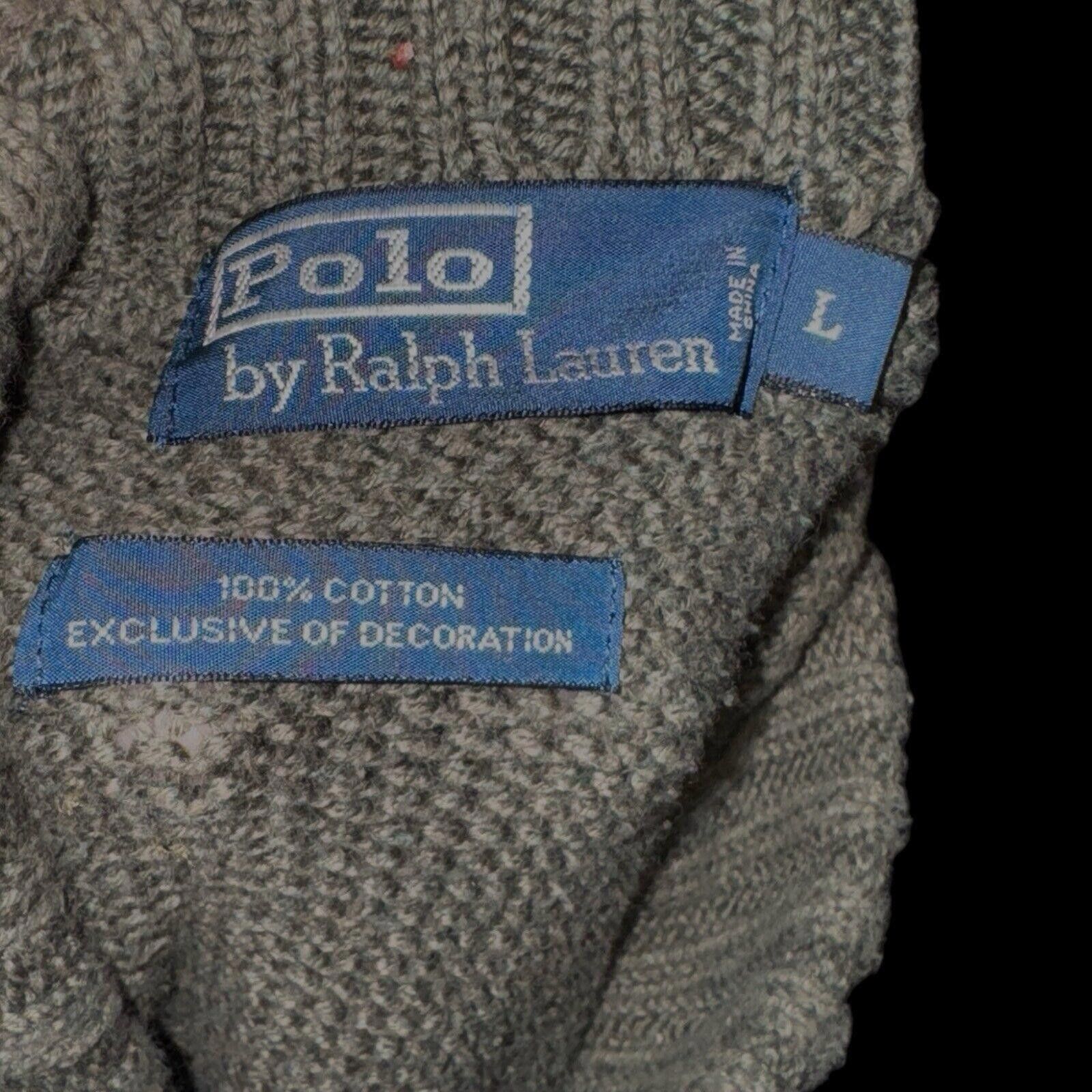 Polo Ralph Lauren Polo Ralph Lauren 1/4 Zip Sweater Mock Neck Olive Green Sz L Size US L / EU 52-54 / 3 - 4 Thumbnail