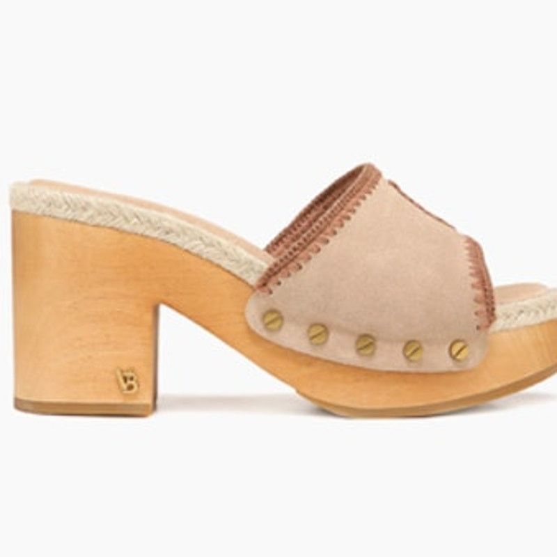Veronica Beard Veronica Beard Hannalee Suede Wooden Platforms 9 Size US 9 / IT 39 - 2 Thumbnail