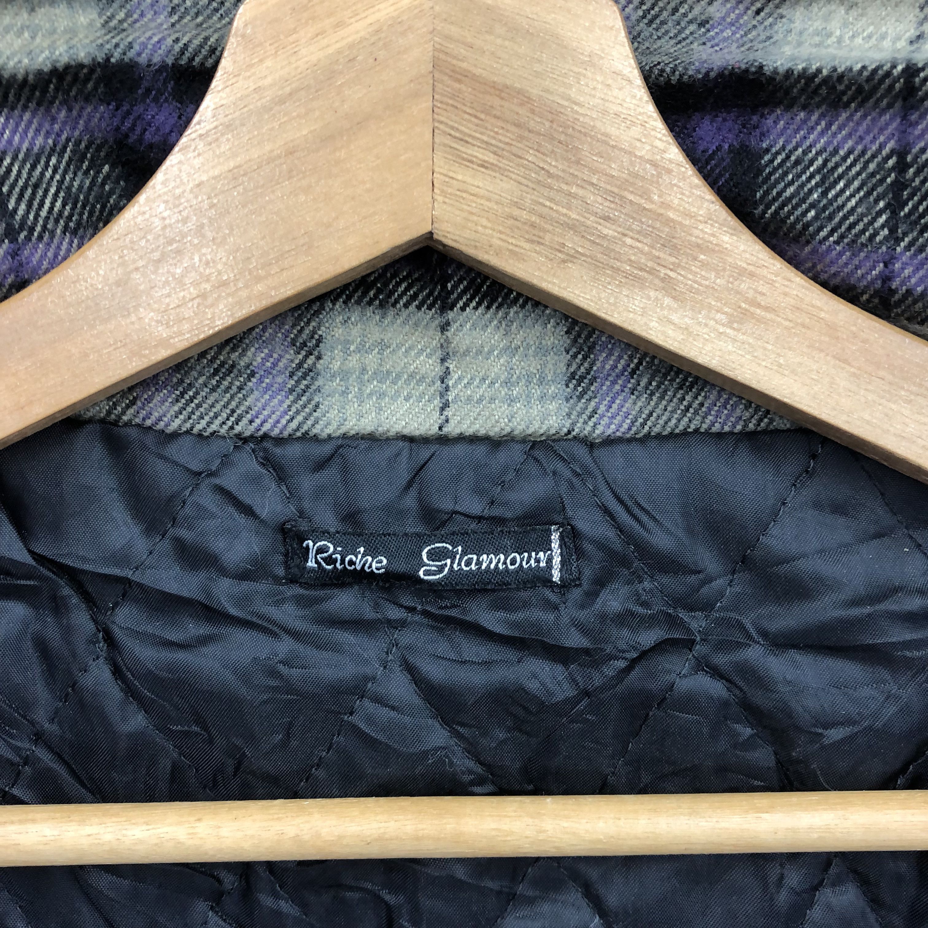Japanese Brand 90s Riche Glamour Tartan Jacket Japanese Checkered Jackets Size US M / EU 48-50 / 2 - 7 Thumbnail