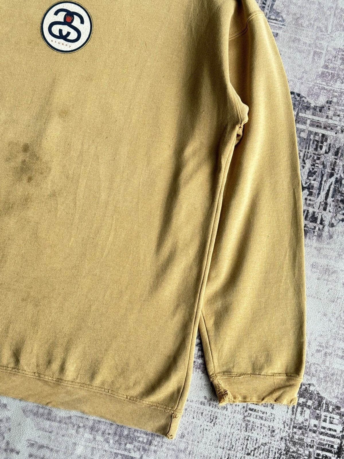 Stussy Vintage Stussy Trashed 80s OG Logo Crewneck Size US L / EU 52-54 / 3 - 5 Thumbnail