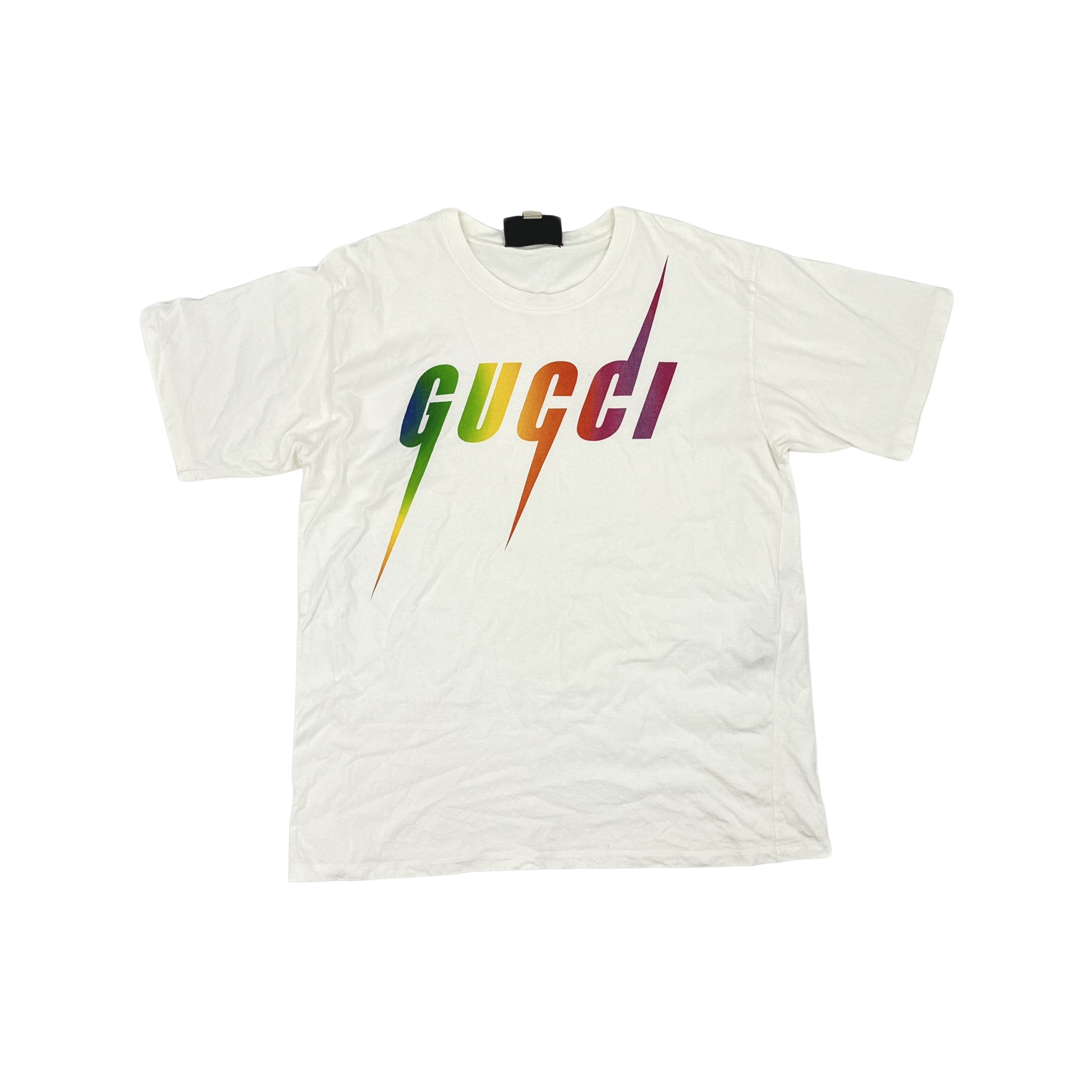 Gucci Gucci Rainbow Blade Logo T-Shirt XL Size US XL / EU 56 / 4 - 1 Thumbnail