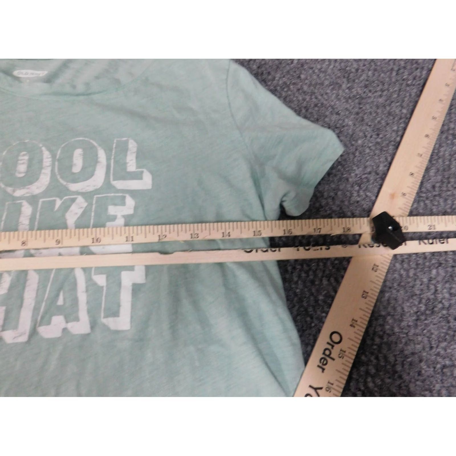 Old Navy Old Navy Womens Shirt S Green Crew Neck Short Sleeve Logo Basic T-Shirt Casual Cotton 100% Vintage No Size S / US 4 / IT 40 - 4 Thumbnail