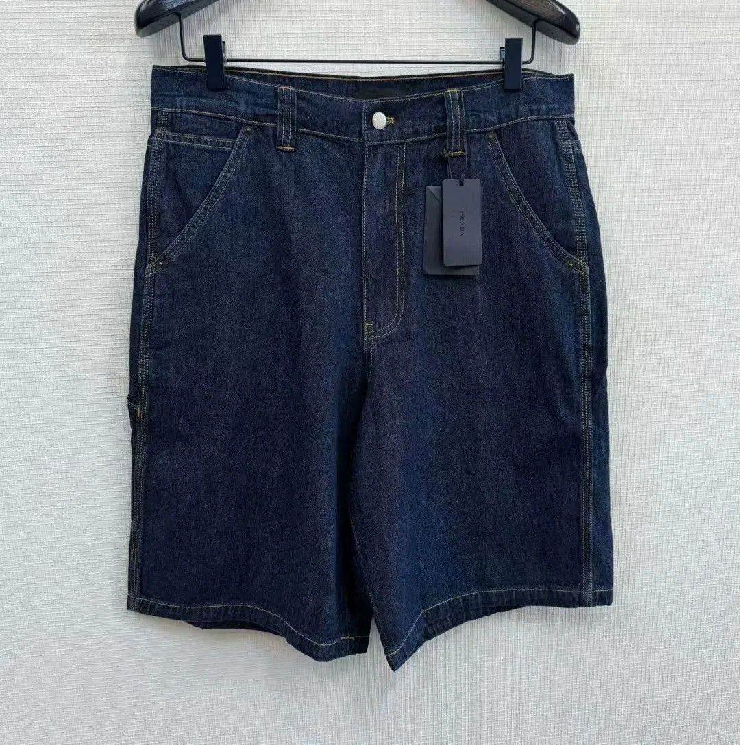 Saint Laurent Paris Prada Men's Dark Blue Denim Shorts. Size US 31 - 1 Thumbnail