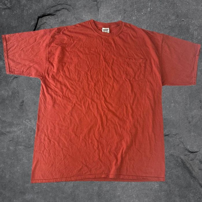 Comfort Colors Burnt orange comfort colors chest pocket short sleeve ...