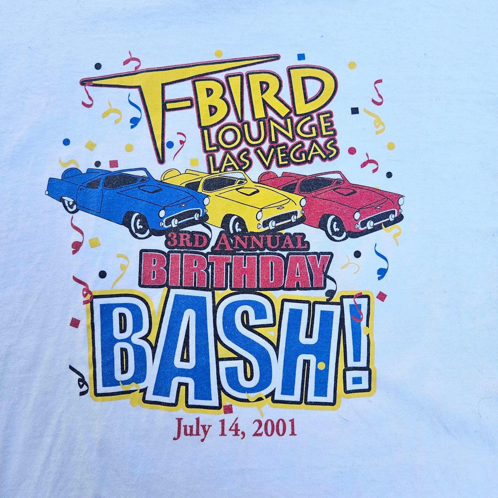 Hanes Vintage Y2K T-Bird Lounge T-Shirt Men's XL White Size US XL / EU 56 / 4 - 4 Thumbnail